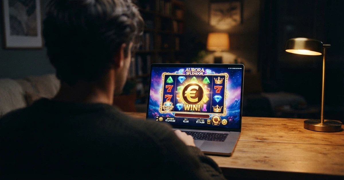 Page d'accueil d'un casino en ligne affichant une bannière promotionnelle « 25 free spins sans dépôt »