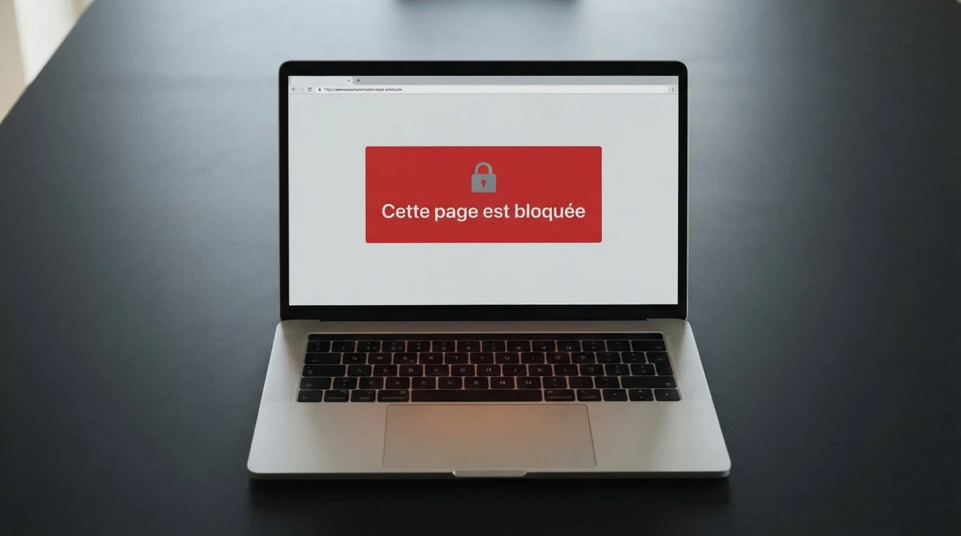 Page officielle du site de l'ANJ affichant la liste des URLs de jeux d'argent bloqués et la procédure de signalement