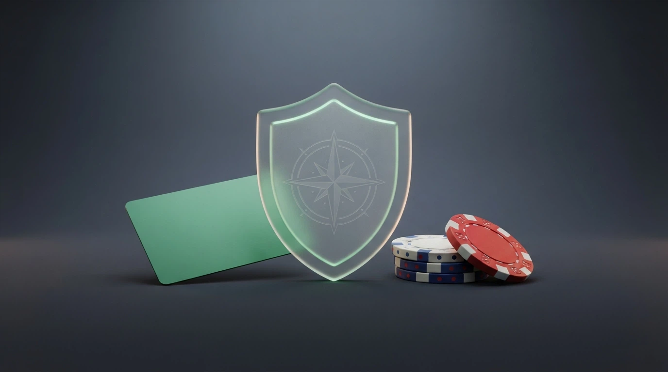 Un comparatif visuel de casinos en ligne avec des icônes de licence, de bonus et de cartes American Express