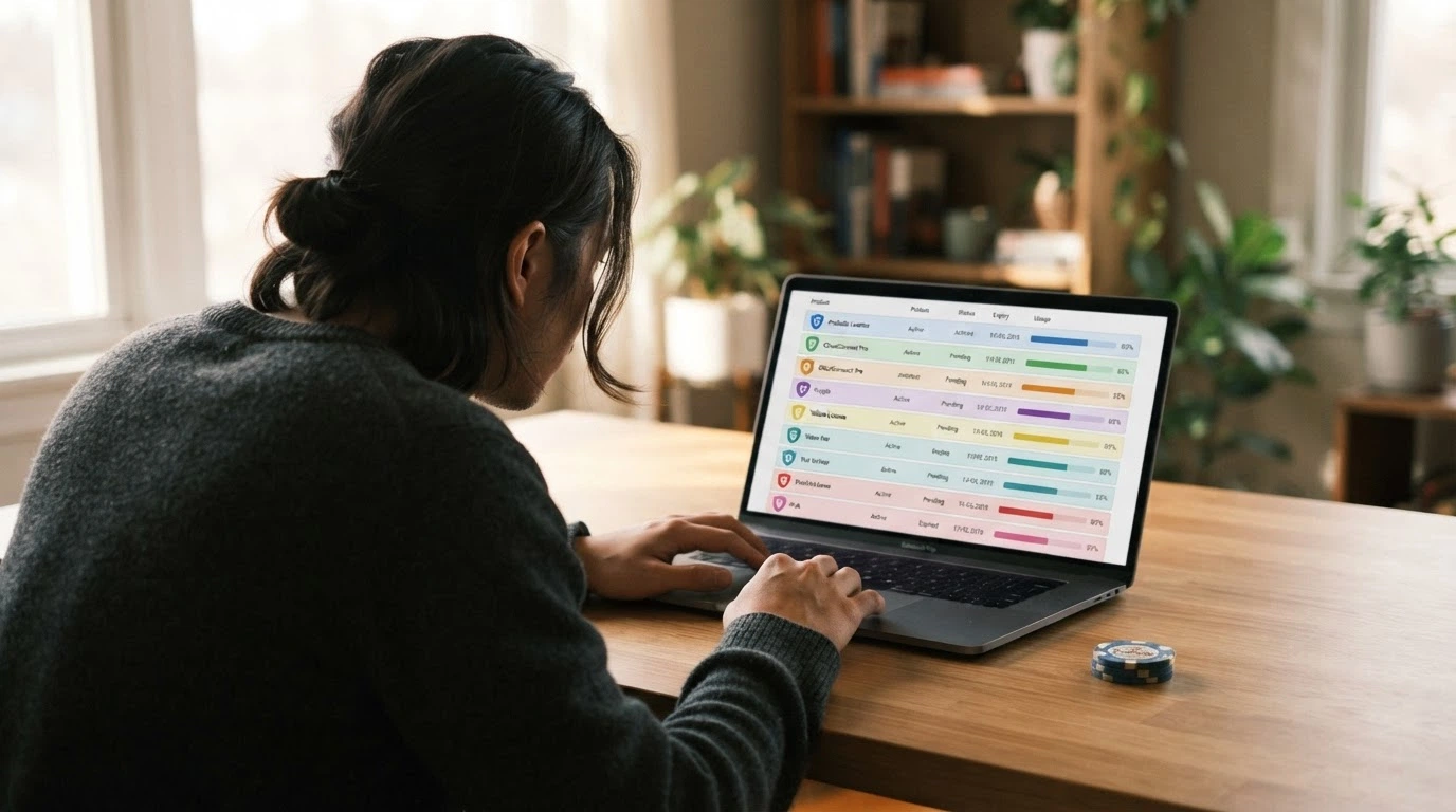 Tableau comparant huit opérateurs de casino, leurs licences et leurs bonus