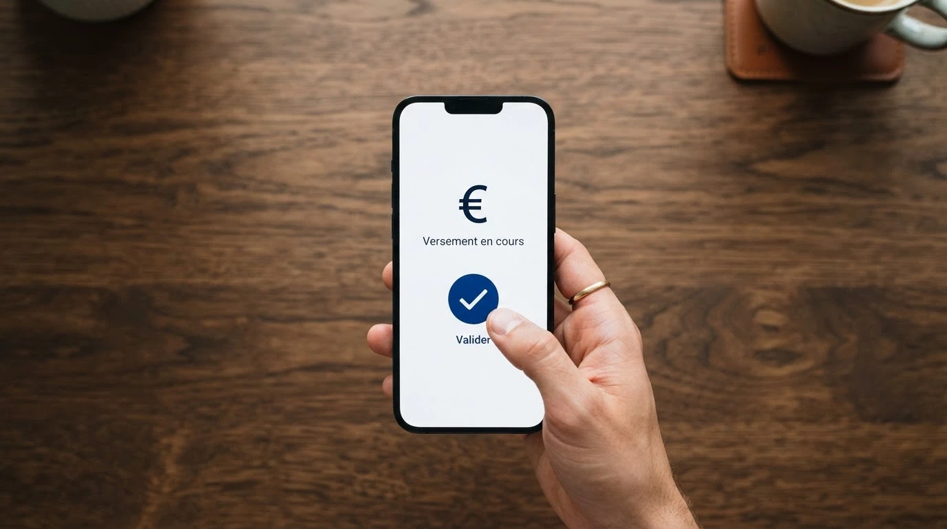 Interface de dépôt Jeton dans la caisse virtuelle d'un casino en ligne