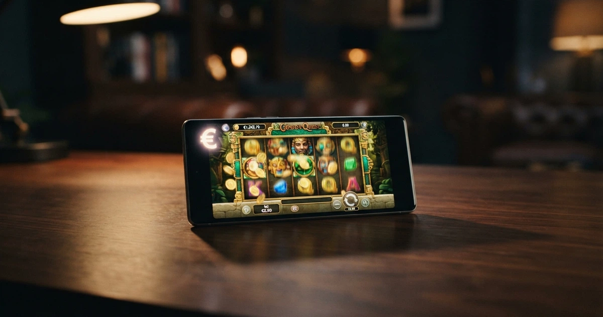 Interface d'un casino en ligne sans vérification d'identité affichant une inscription rapide, des icônes de jeux et un champ de dépôt en cryptomonnaie