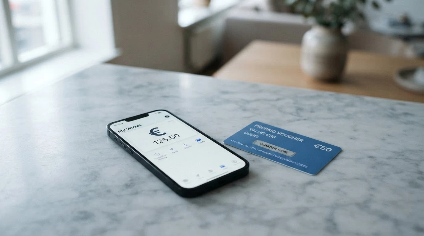 Un smartphone affichant l'application Jeton à côté d'un écran de casino en ligne